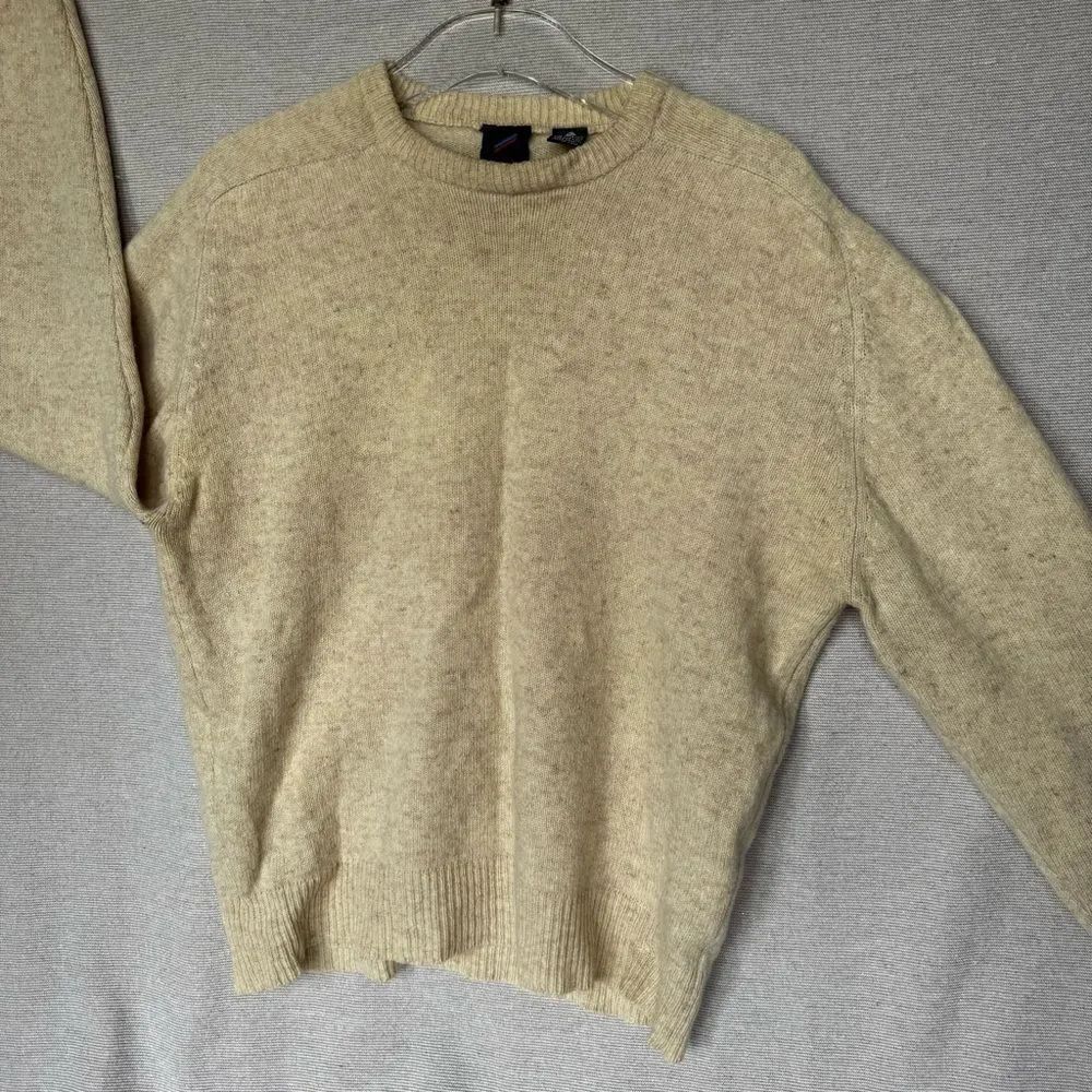 Daniel Hechter Men's cream wool Crewneck Sweater